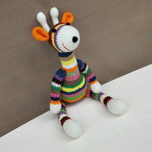 SOLD handmade new crochet stuffed animal GIRAFFE SOLD/taking orders